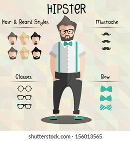 hipster character set