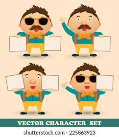Hipster character set