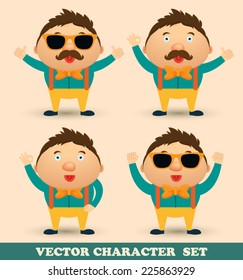 Hipster character set