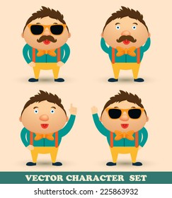Hipster character set