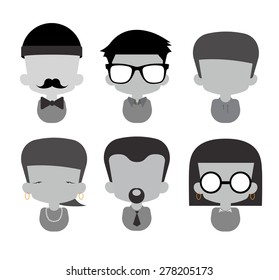 Hipster charecters