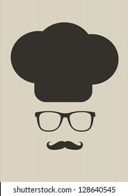 Hipster Chef Vector Illustration