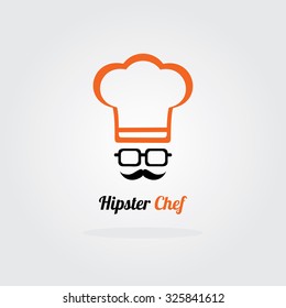 Hipster Chef Vector Illustration