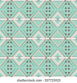Hipster Chevron seamless pattern background . Abstract geometric triangle background pattern in vector.Fashion wallpaper pastel colored print design .Pop art rug