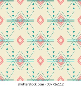 Hipster Chevron seamless pattern background . Abstract geometric triangle background pattern in vector.Fashion wallpaper pastel colored print design .Pop art rug