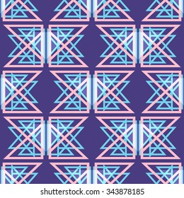 Hipster Chevron seamless pattern background . Abstract geometric triangle background pattern in vector.Fashion wallpaper pastel colored print design .Pop art rug