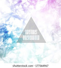Hipster cosmic background, polygonal triangles and space background