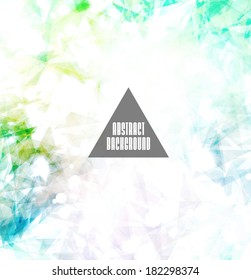 Hipster cosmic background, polygonal triangles and space background