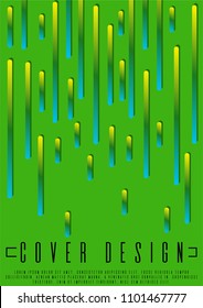 Hipster cover  design for your business. Business card set. Can be used for poster, brochure, magazine, card, book, flyer, banner, anniversary. Trendy corporate style.
