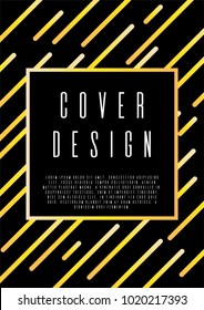 Hipster coverage design for your business. Vector cover design. Can be used for poster, brochure, magazine, card, book, flyer, banner, anniversary
 Trendy corporate style.
