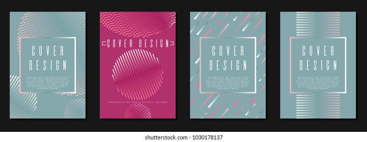 Hipster coverage design for your business. Vector cover design. Can be used for poster, brochure, magazine, card, book, flyer, banner, anniversary
 Trendy corporate style.