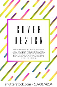 Hipster coverage design for your business. Business card set. Can be used for poster, brochure, magazine, card, book, flyer, banner, anniversary
 Trendy corporate style.
