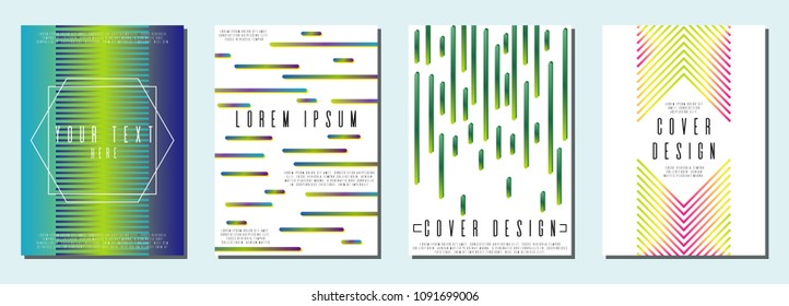 Hipster coverage design for your business. Vector cover design. Can be used for poster, brochure, magazine, card, book, flyer, banner, anniversary
 Trendy corporate style.