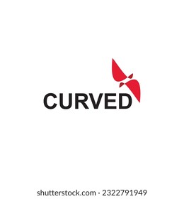 hipster curved logo vector icon illustration for knowledge and science