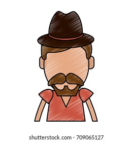 Hipster cute cartoon