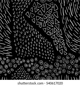 Hipster dark minimalistic seamless pattern.