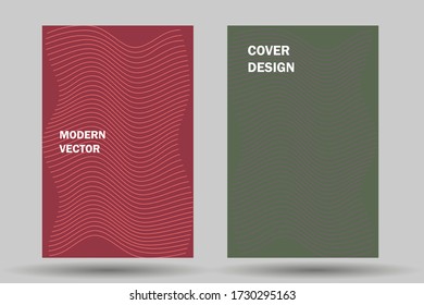 Hipster design. Contrast cover for front page report Layout with black stripes on colorful gradient background for marketing.