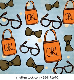 hipster design over blue  background vector  illustration  