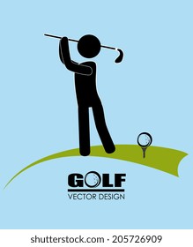 Hipster design over blue background, vector illustration
