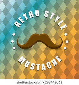 Hipster design over colorful background, vector illustration.