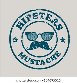 hipster design over gray background vector  illustration  