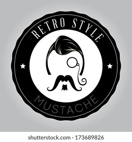 hipster design over gray  background vector  illustration  