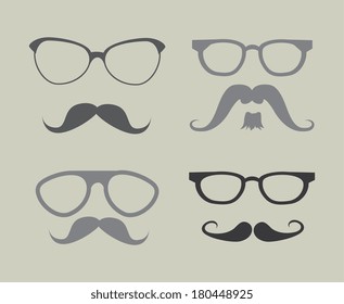 hipster design over gray background vector  illustration  