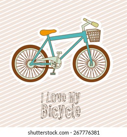 Hipster design over pattern background, vector illustration