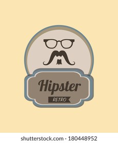 hipster design over pink background vector  illustration  