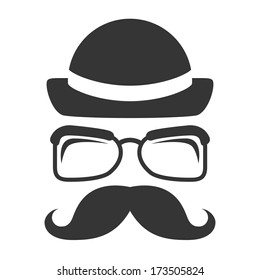 hipster design over white   background vector  illustration  