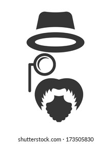 hipster design over  white background vector  illustration  