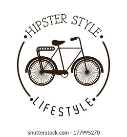 hipster design over white background vector  illustration  