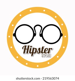 Hipster design over white background, vector illustration