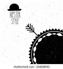 Hipster design over white background, vector illustration
