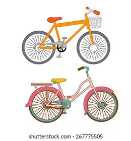 Hipster design over white background, vector illustration