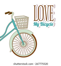 Hipster design over white background, vector illustration