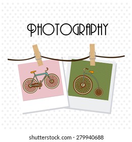 hipster design over white background, vector illustration