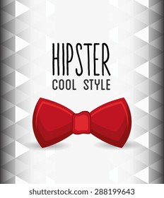 Hipster design over white background, vector illustration.