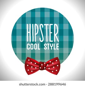 Hipster design over white background, vector illustration.