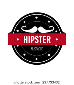 Hipster design over white background,vector illustration.
