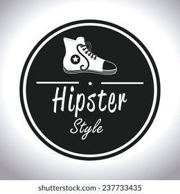 Hipster design over white background,vector illustration.