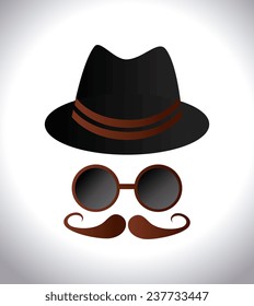 Hipster design over white background,vector illustration.
