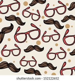 hipster design pink dotted background vector illustration
