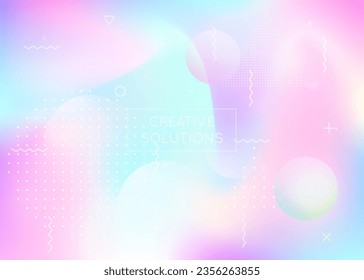 Hipster Design. Violet Magic Background. Space Halftone Template. Memphis Dots. Light Layout. Holographic Shape. Hologram Texture. Dynamic Flyer. Purple Hipster Design