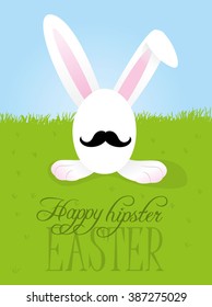 Hipster easter greeting card