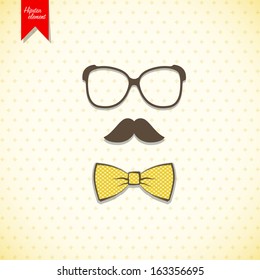 Hipster elements and icons