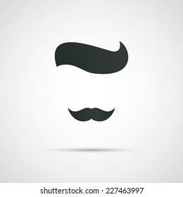 Icono de rostro de Hipster