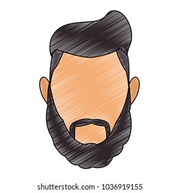 Hipster faceless cartoon