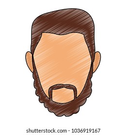 Hipster faceless cartoon