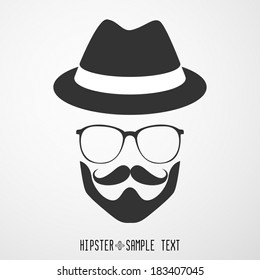 Hipster faces - Illustration